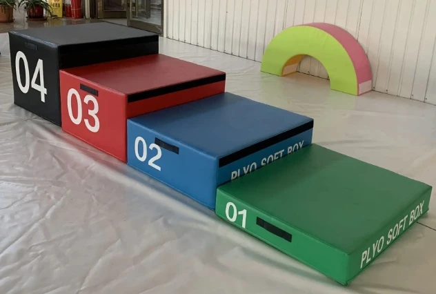 مصنع الجملة أفضل نوعية أجهزة لياقة بدنية 3 في 1 صندوق القفز اللياقة البدنية الخشبي لممارسة الرياضة