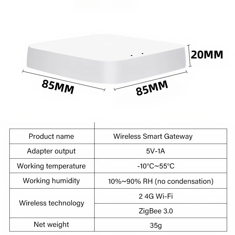 Tuya intelligent gateway Zigbee3.0 wireless multi-mode wired multi-function Bluetooth APP intelligent device remote control