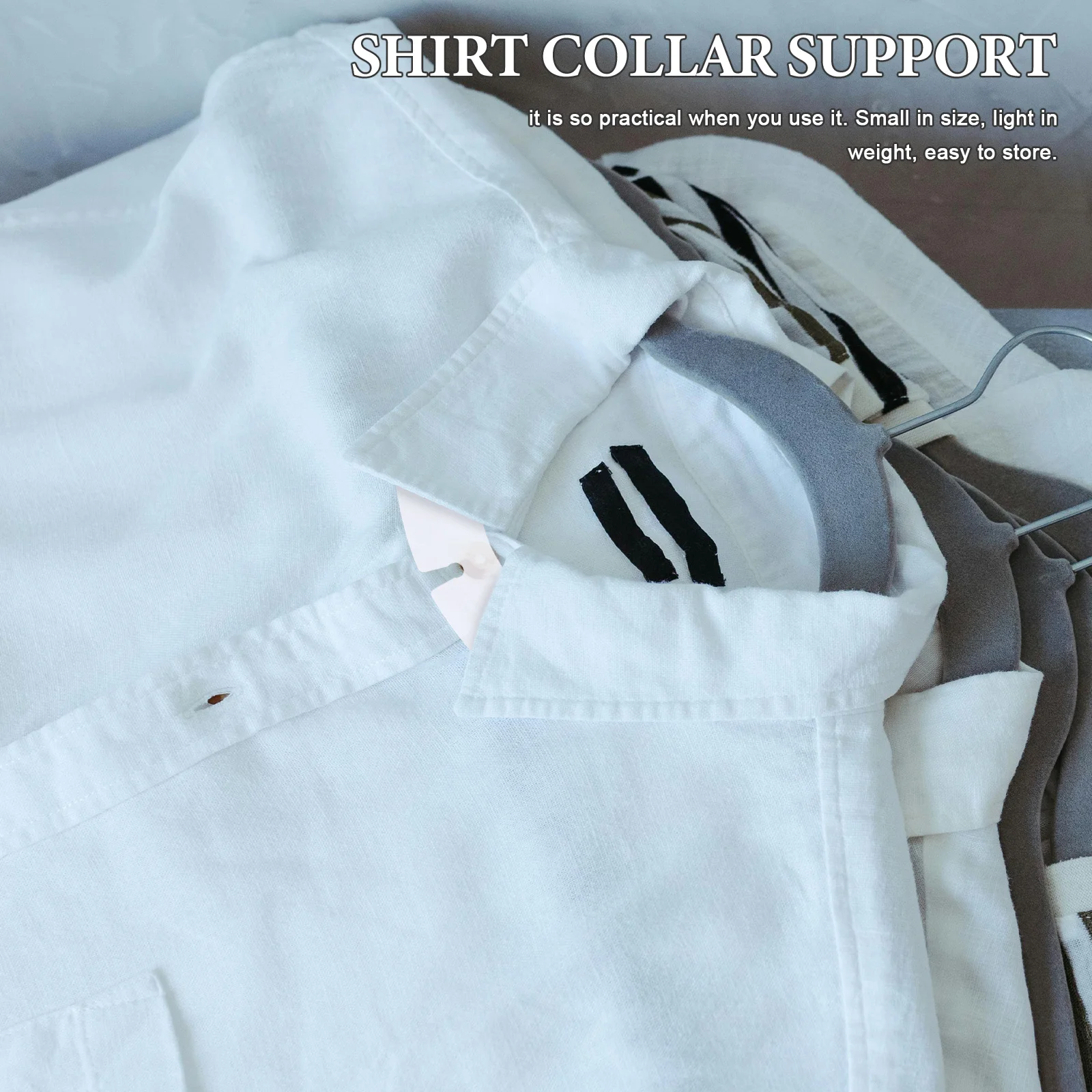100 шт., пластиковые опоры для воротников, стильный формирователь, прочный, легкая фиксация, мужские рубашки с воротником, мужские классические рубашки