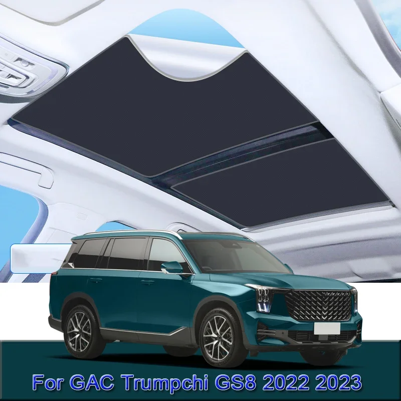 

For GAC Trumpchi GS8 2022 2023 2024 Car Electrostatic Adsorption Sunroof Sunshade Heat Insulation Skylight Sticker Accessories