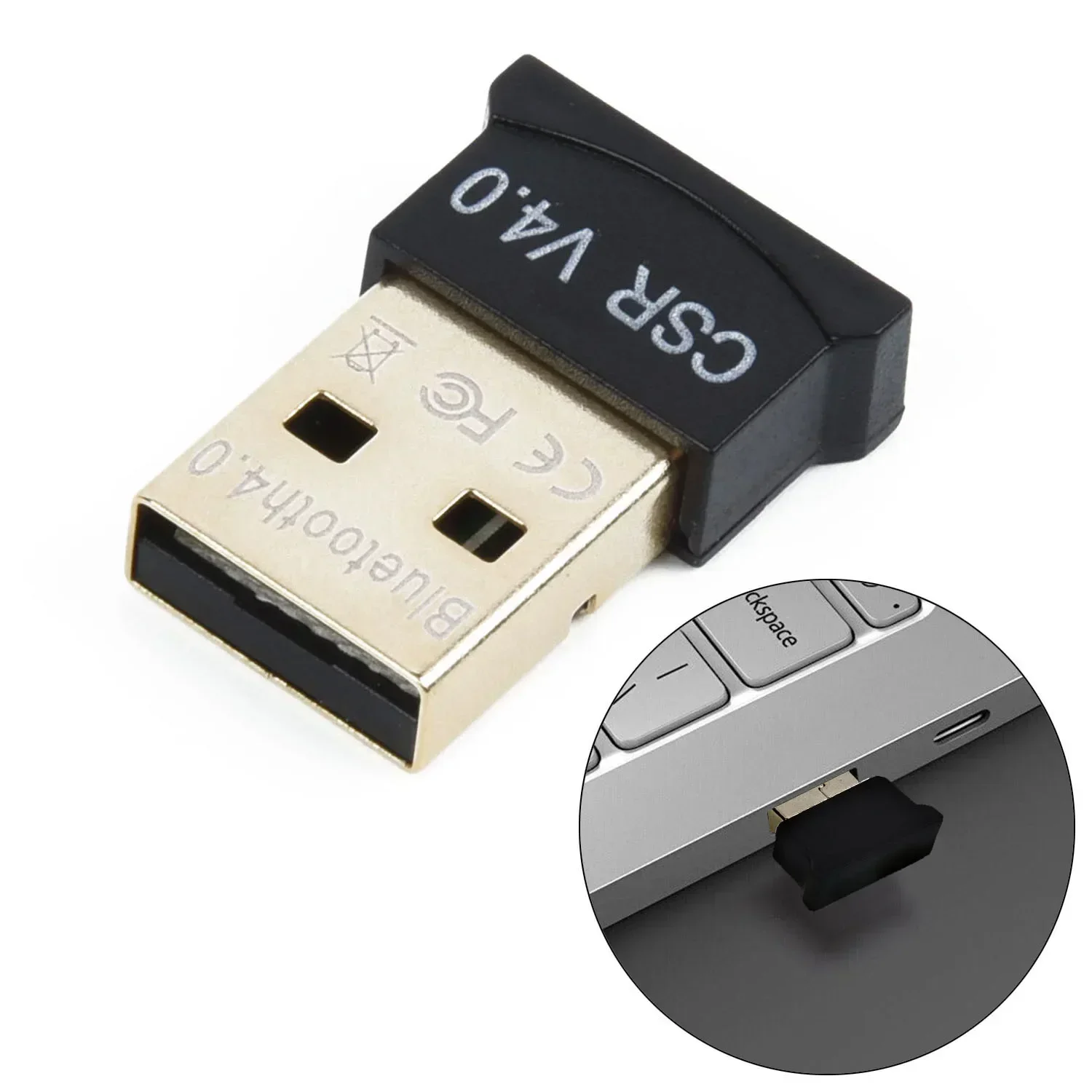 

Dual Mode Bluetooth-compatible 4.0 USB Dongle Adapter Connector CSR8510A10 Chip Dual-mode Transmission Convenient Carrying