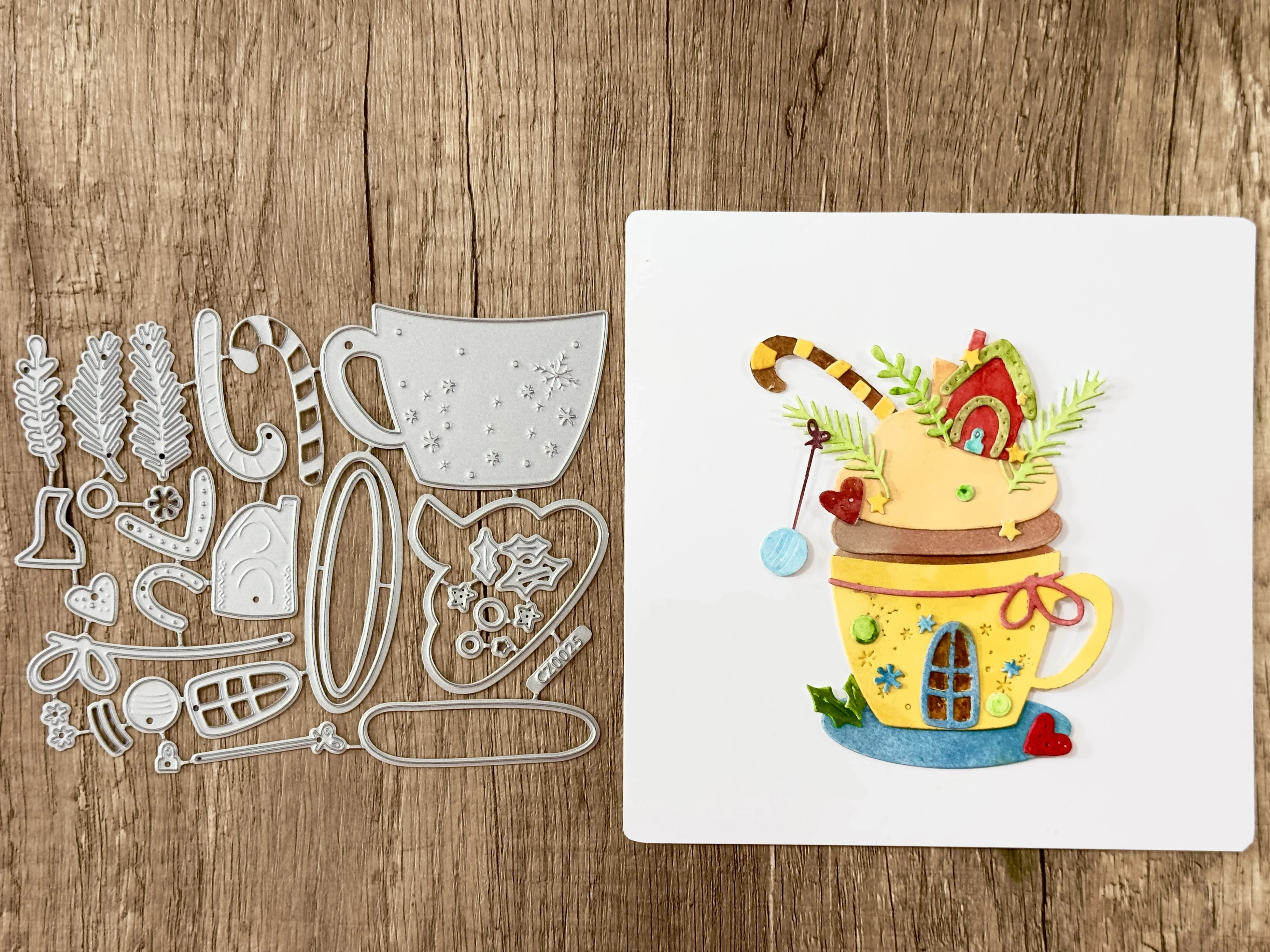 

CZ Christmas Collection Metal Cutting Dies Hot Foil For DIY Make Card Scrapbook Embossed Paper Craft Gift Card Supplies Template