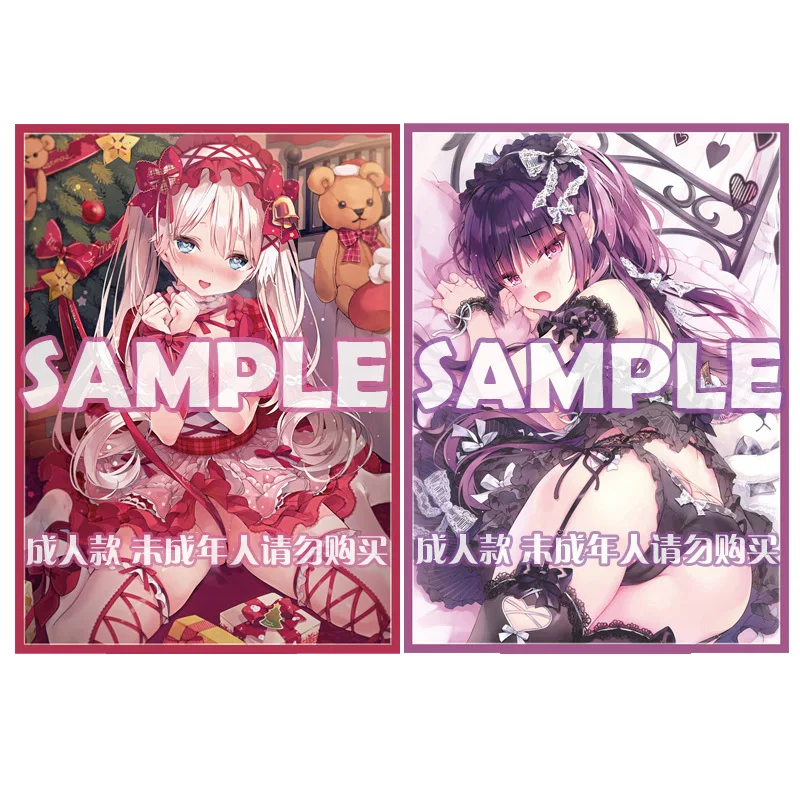 Rubisama 정품 카드 슬리브 아티스트 오리지널 시리즈, 섹시한 소녀 코스프레 OPCG PTCG 트레이딩 카드 보호대 케이스, 60 개