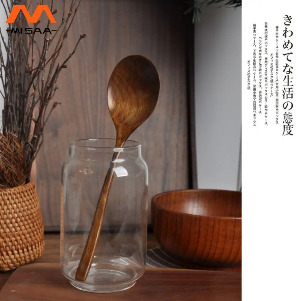 Wooden Spoon Elegant Design Durable Multi-functional Sustainable Choice Restaurant-grade Premium Quality Japanese Spoon