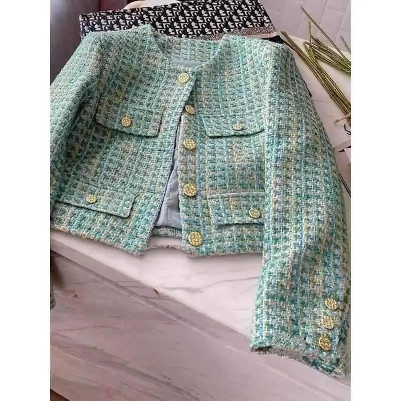 

Винтажная женская куртка в клетку Ele: шикарная уличная одежда и офисная верхняя одежда Cleanfit Sle из зимней коллекции для женщин среднего возраста