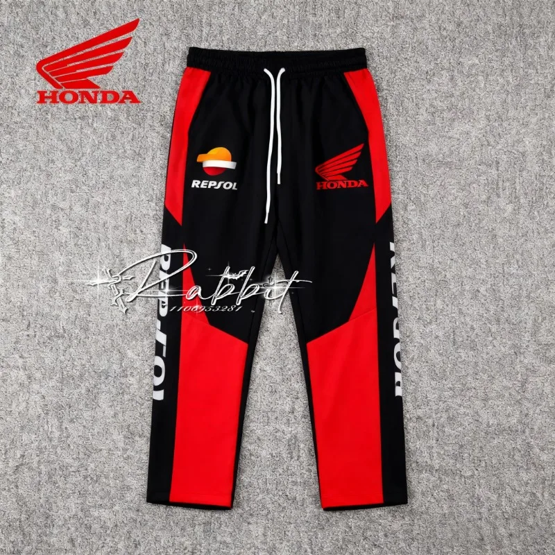 2025/26 新型ホンダレーシングチーム カジュアルファッション スポーツパンツ メンズ モト レーシング オフロード 自転車 速乾 日焼け止めパンツ