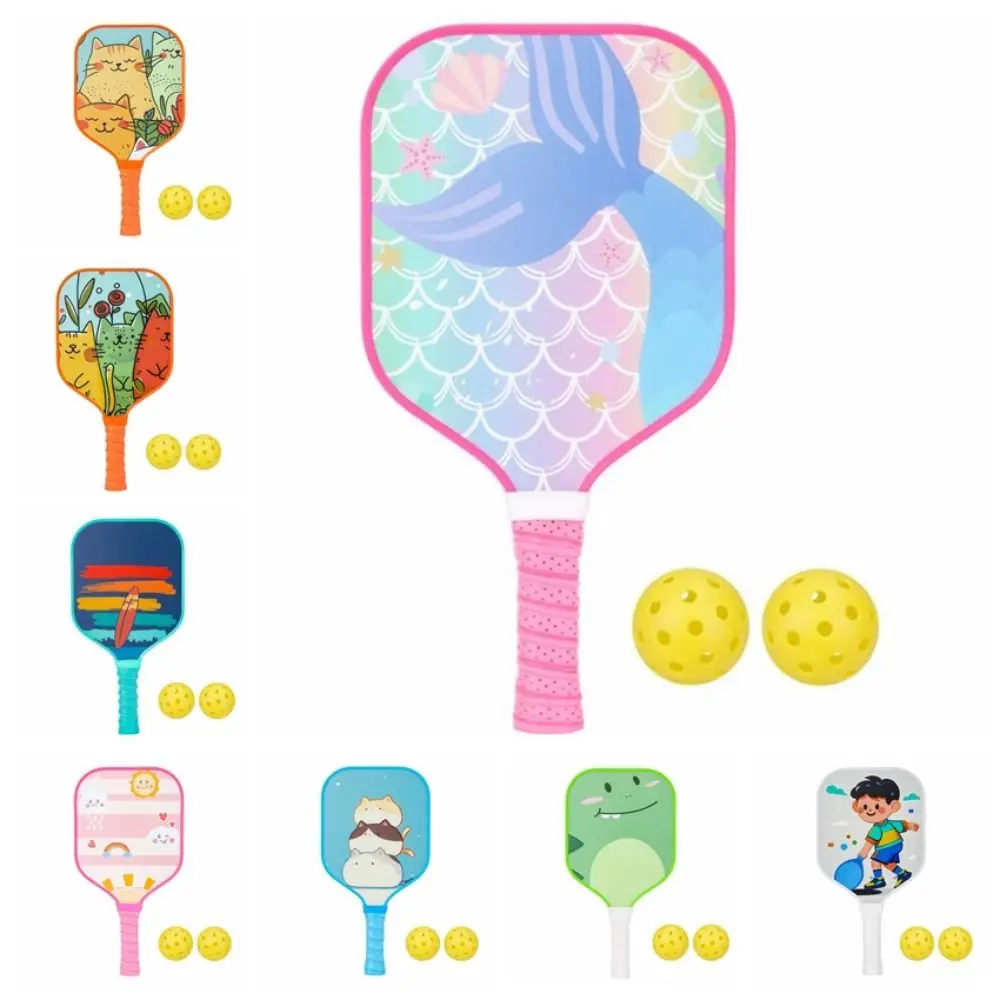 

Русалка Cat Pickleball Paddle Toys Сотовый сердечник с 2 Pickleballs Набор Pickleball Paddle Мультфильм Легкий вес