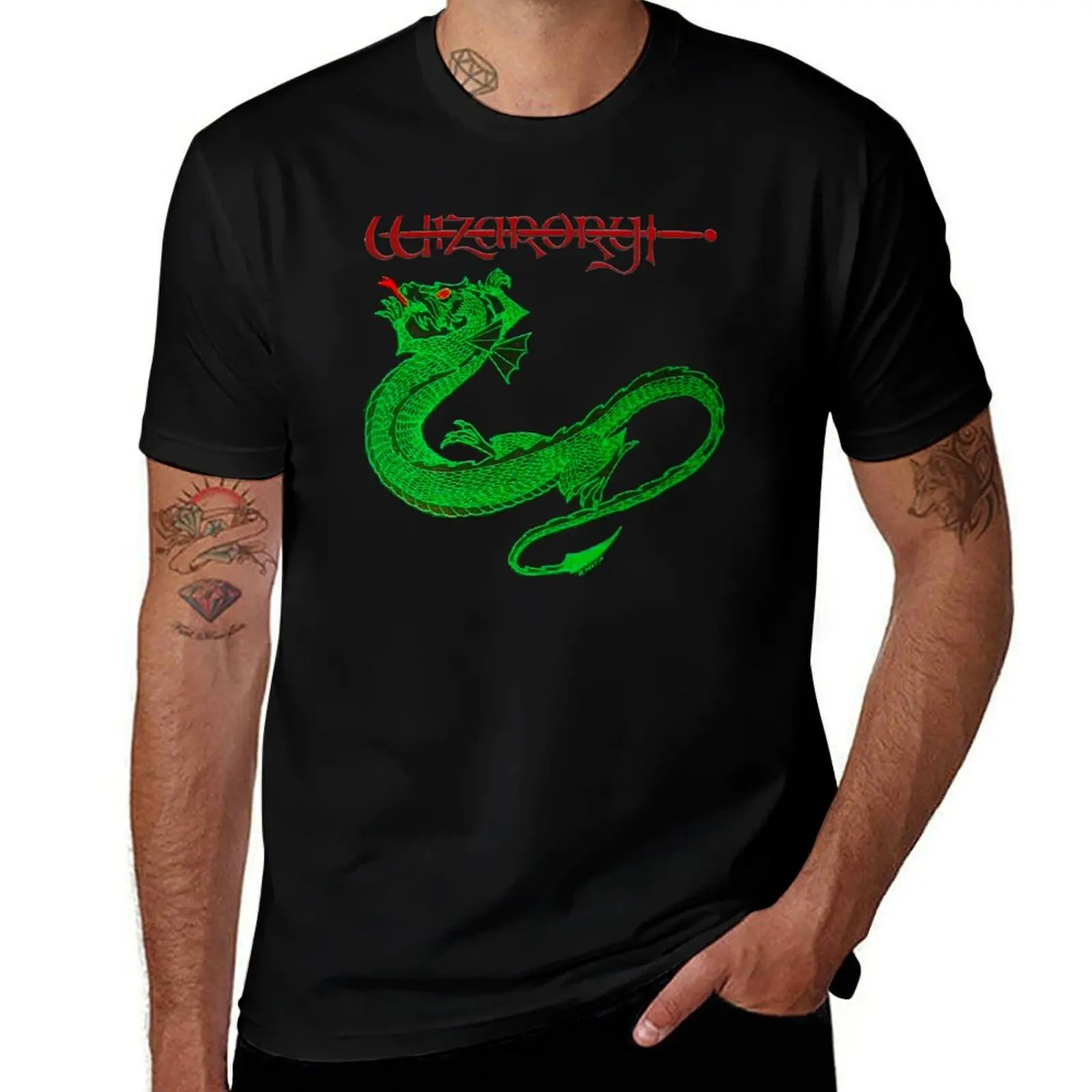 

Wizardry - The Gaming Legend T-Shirt cotton t shirts high quality black cotton t-shirt plain for man package T-Shirt