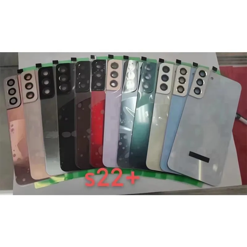 삼성 갤럭시 S22 울트라 S908 S22 S22 플러스 유리 배터리 커버 교체 후면 도어... - 1