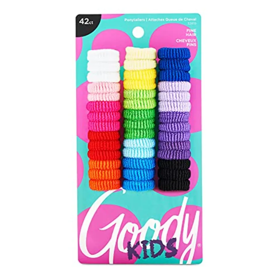 

Limited-time offer Goody Ouchless Tiny Terry Ponytailers, Assorted Colors - Pain-Free Hair Accessories for Women, Girls, Babies