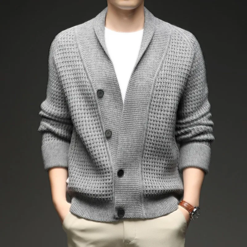 New American Cardigan Men Sweater Autumn Winter Coat
