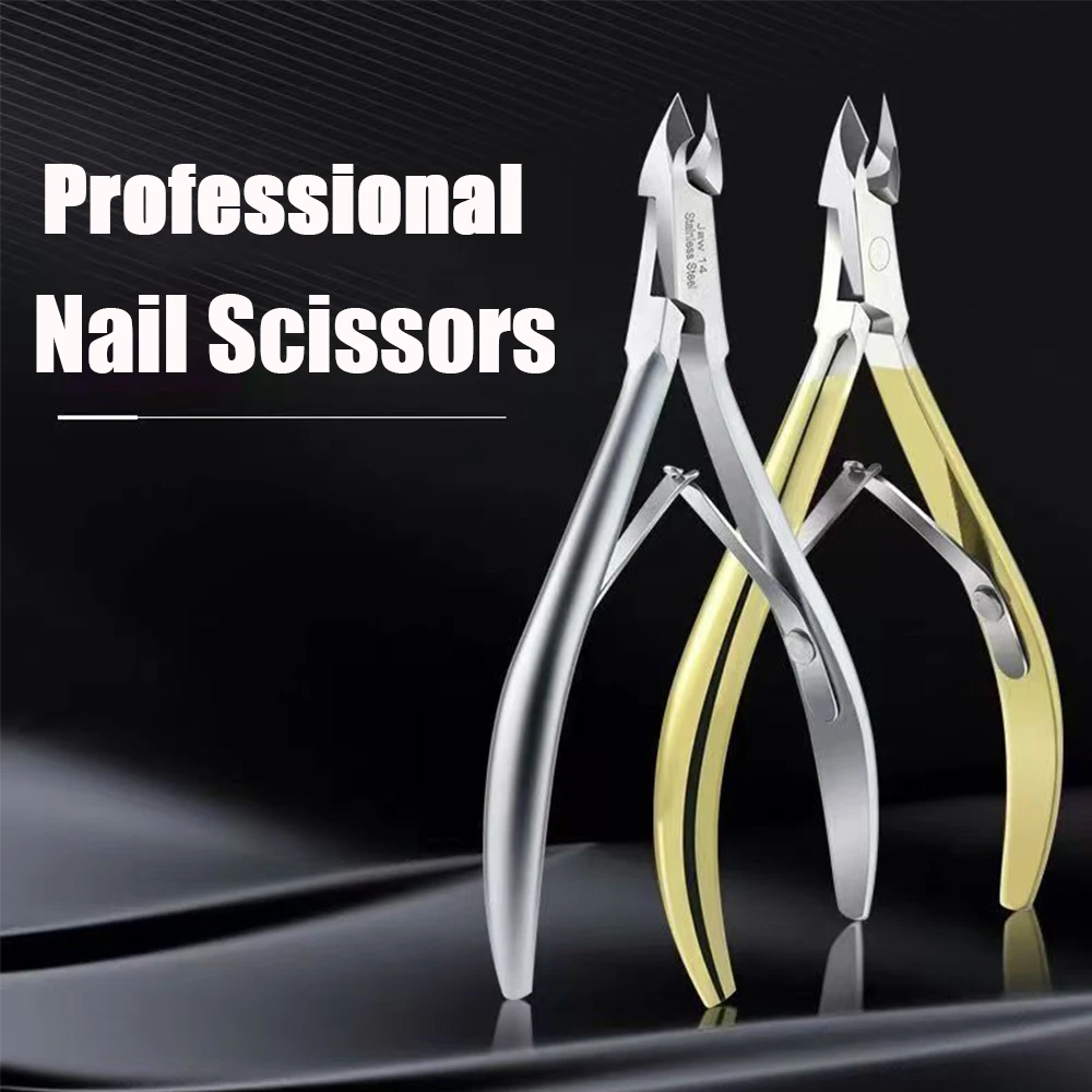 

Professional Nail Cuticle Scissors Stainless Steel Dead Skin Remover Manicure Trimmer Nipper