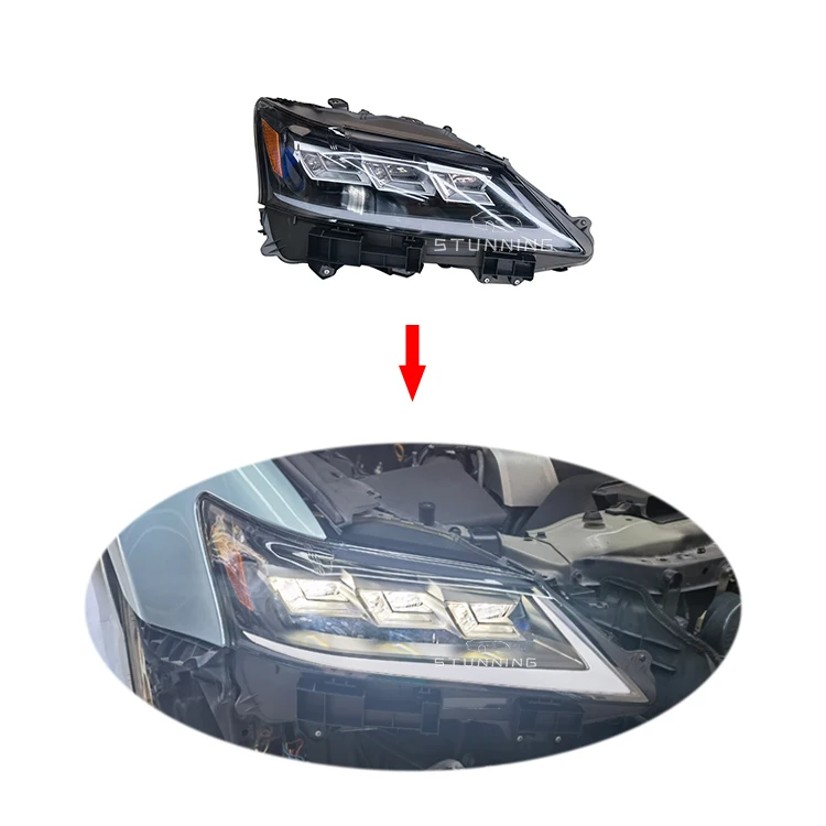 Plug and play upgrade 3 lens full LED headlamp headlight for LEXUS GS 250 GS250 2012-2015 head light head lamp assembly