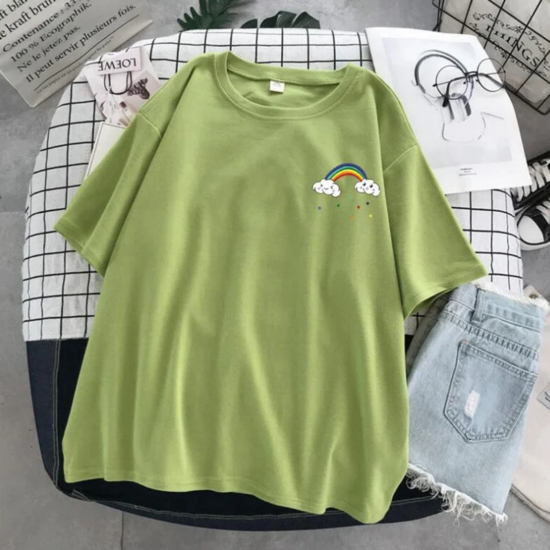 high quality summer t-shirts for women short sleeve tees cotton oversize 8XL 10XL plus size loose tops 100KG 58 60 54 pink green