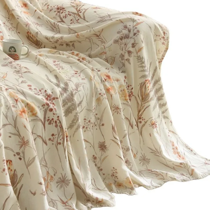 بطانية مطبوعة بطانية تكييف الهواء أريكة مريحة للتنفس قيلولة مكتب جراثيم #1