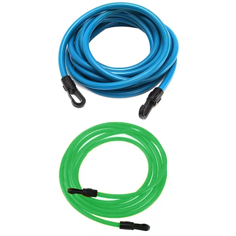 2Piece Swimming Training Resistance Elastic Exerciser Rope Exercise Rope Latex Tube Swimming Training Rope-A55K