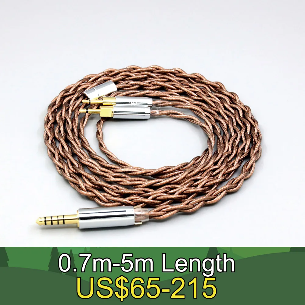 

99% 24k Gold 7n Pure Silver Graphene Shield Earphone Cable For Sennheiser HD700 Headphone Dual 2.5mm pin LN008533