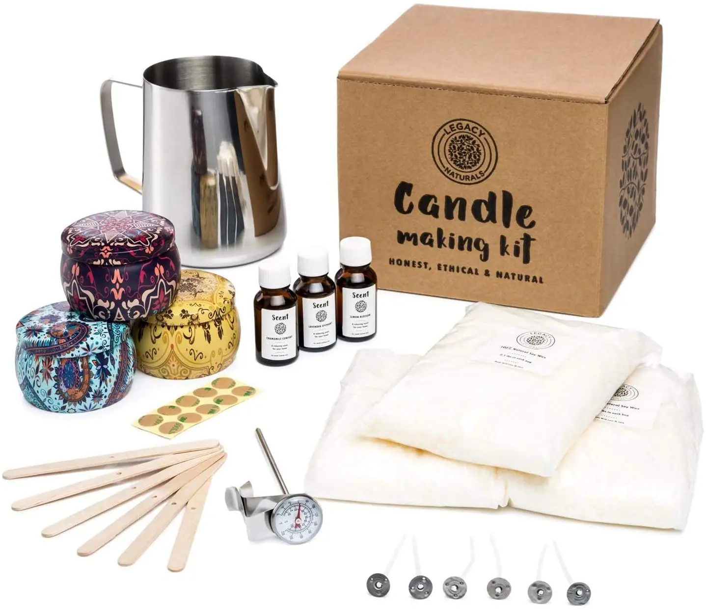 

Best Candle Making Kit Gift for Your Family Create Large Scented Candles Included Essential accessory for DIY Candle Making