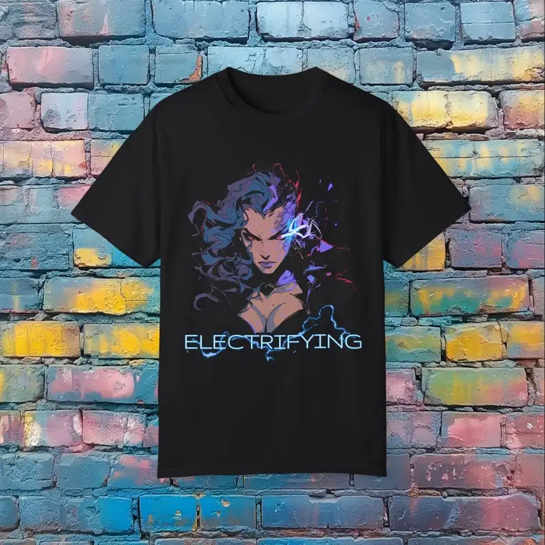 Electrifying T-Shirt - Anime Girl Graphic Tee