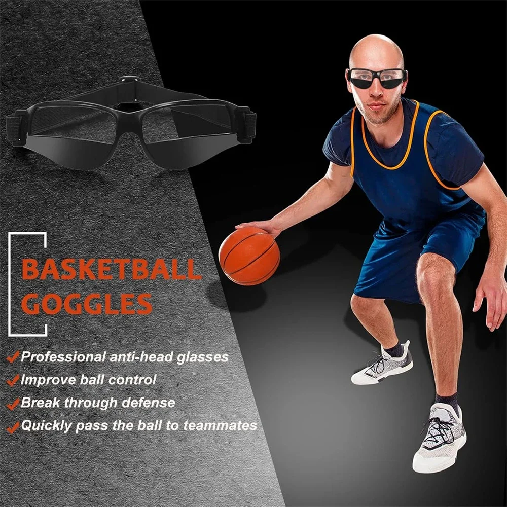 Basketball Dribbling Training Goggles Head-Mounted Basketball Team Training Adjustable Lightweight Supplies Aid Eyewear image 4