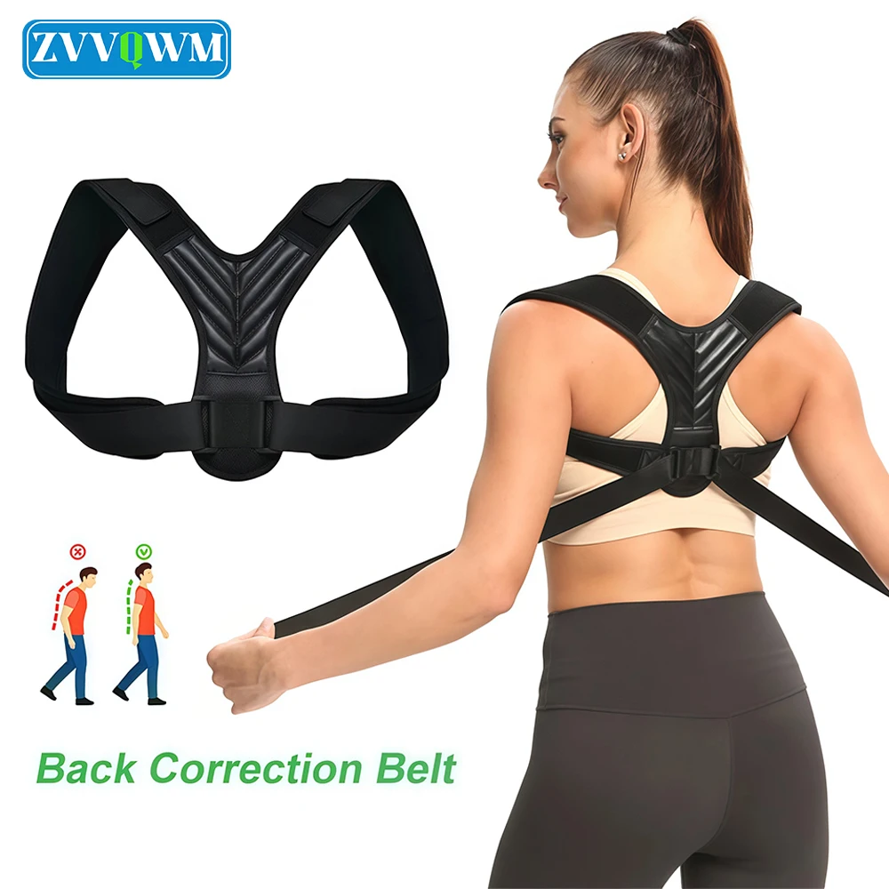 Adjustable Posture Corrector Back Support Women Men Hunchback Correction Back Straightener Work Pain Relief Upper Back Brace