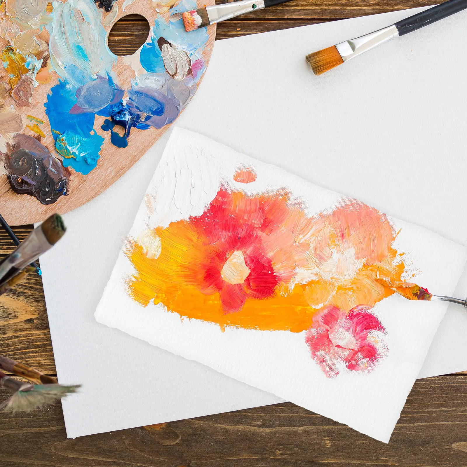 25Sheets Watercolor Paper Pad Thick Rough Texture Deckle Edge Blank Sheets Suitable for Watercolor Painting Sketching Artist