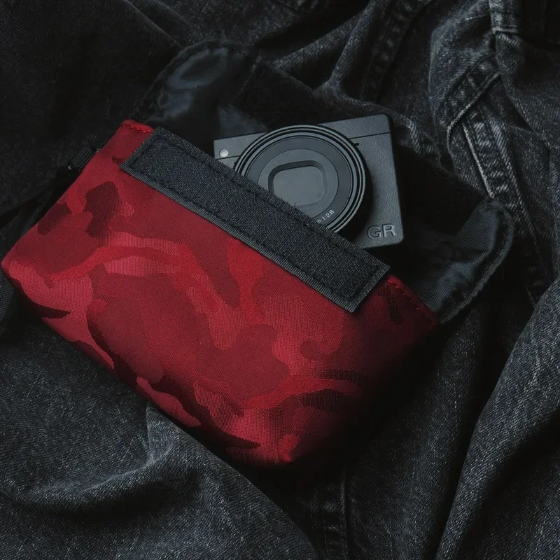 CamSolomon-Sac de Rangement pour Appareil Photo, en Nylon avec Velcro, pour Ricoh Série GR3, Sony Jas100, Série IL G7X