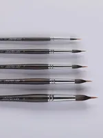 Artsecret-delineador de dos capas, pincel de pintura acrílica artística, mezcla de pelo de ardilla, bolígrafo de dibujo carbonizado de nailon para detalles, 2108