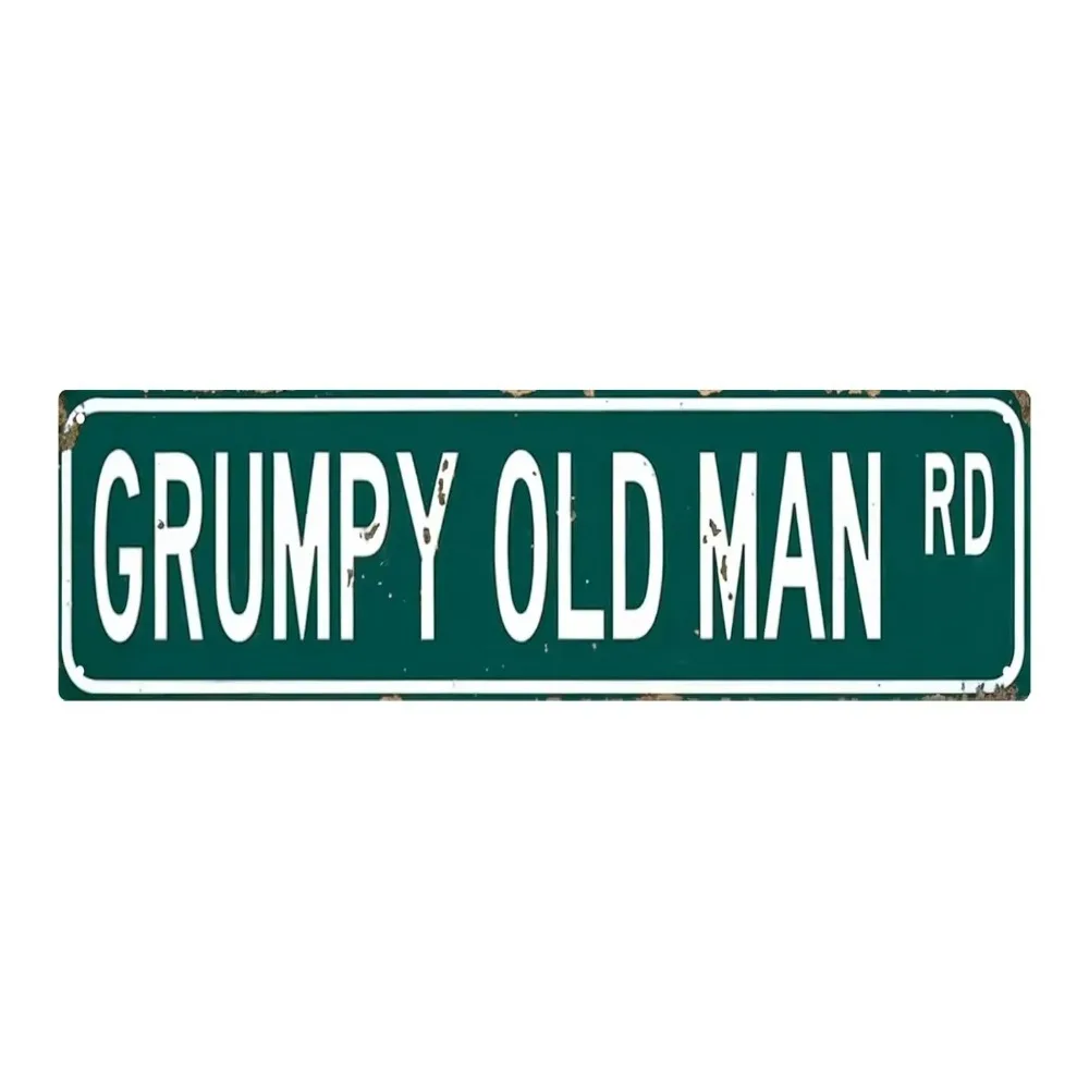 CIFbuy Personalized Custom Text Metal Wall Plaque, Funny Green Street Rustic Sign, Indoor Outdoor Home Decor Gift