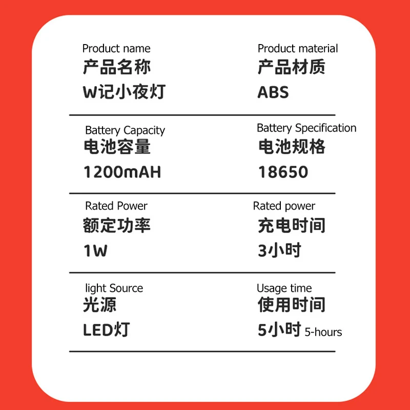 Creative cartoon night light desktop decoration cute bedroom bedside lamp hamburger charging lamp children's gift lamp W lamp