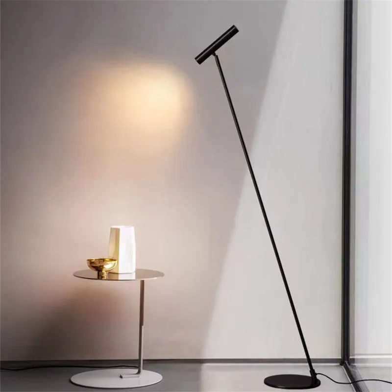 Nordic minimalist floor lamp Led art Adjustable spotlight for Living Room Sofa Bedroom Bedside Study standing reading lamp