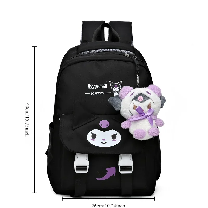 Sanrio Kuromi Melody Childrens Backpack Kawaii Large Capacity Cartoon Light and Lovely Trend Middle School Students Schoolbags