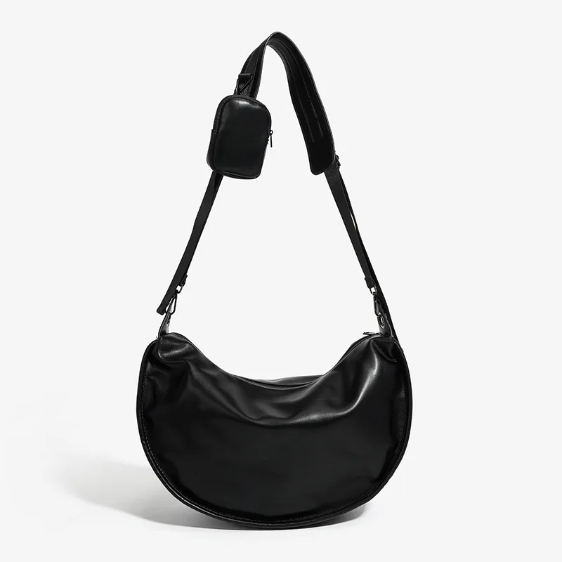 

Повседневная мужская сумка для пельменей из мягкой кожи с небольшим кошельком, повседневная сумка через плечо, модные сумки почтальона, клатчи, сумки-бродяги