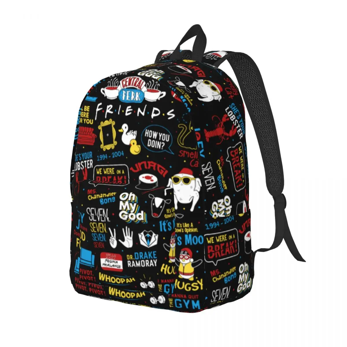 Friends Reunion TV Shows Backpack for Kindergarten Primary School Student Monica Ross Rachel Joey Bookbag Boy Girl Kids Daypack