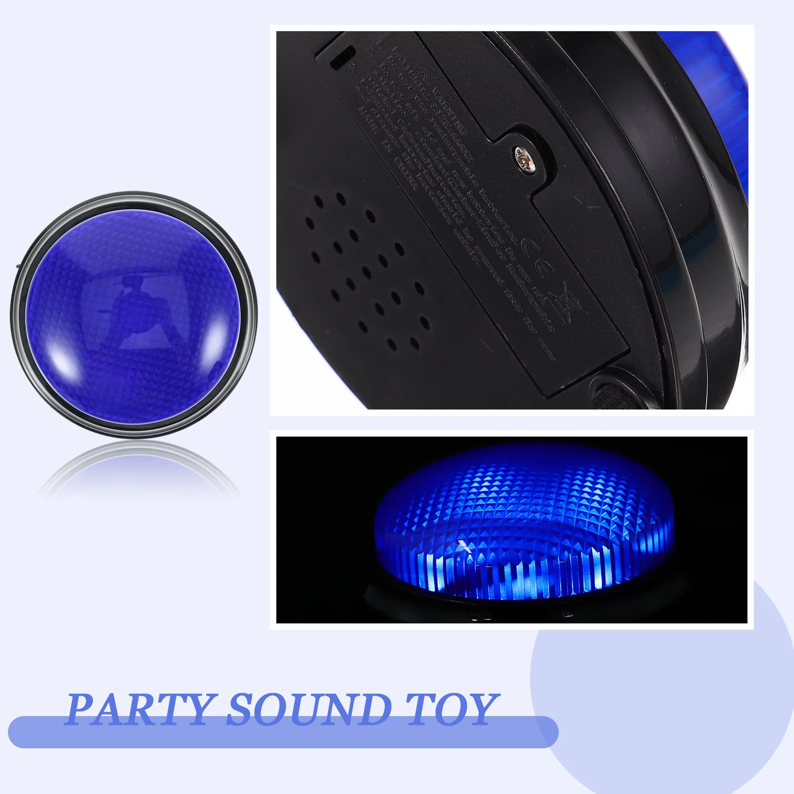 イルミネーションサウンドボタンいたずら面白い音声ノイズブザー黄色電子パーティー好意プロップボタンオフィス大人の結婚式のライト