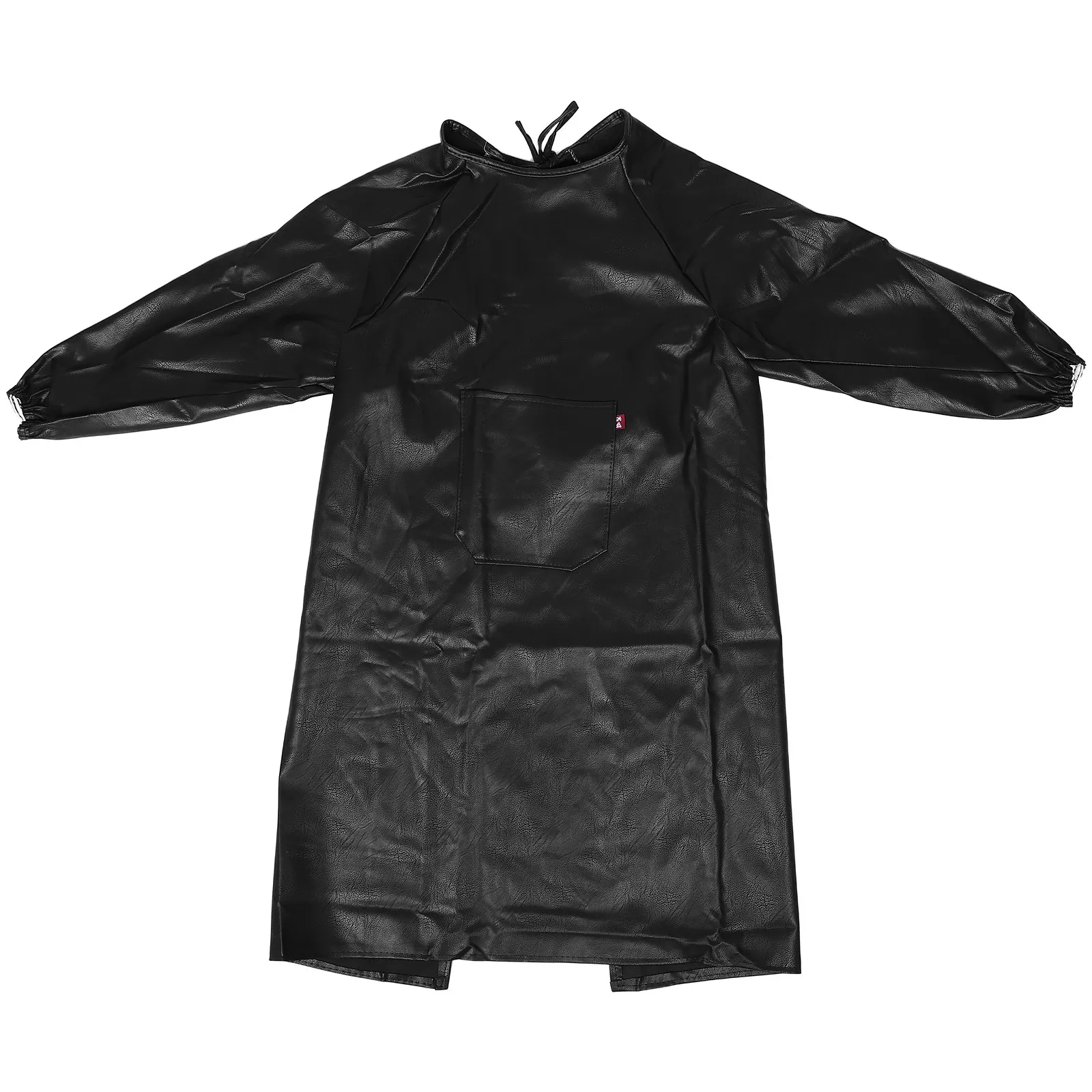 

PU Waterproof Apron for Men Long Sleeve Thickened Acid Alkali Resistant Heavy Duty Kitchen Seafood Cleaning Dishwashing Smock