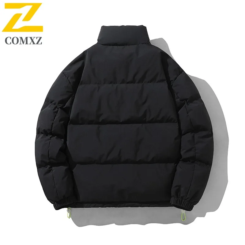 COMXZ Stand Collar Classic Down Jacket For Men Korean Style Thick Warm Parka Daily Use Light Cold Proof Winter Down Coat
