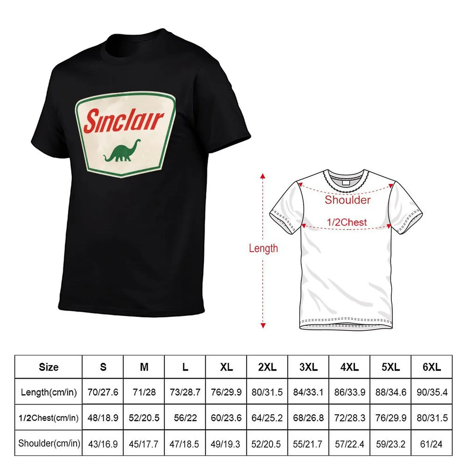 Sinclair Oil Vintage Logo T-Shirt man t shirts cotton mens graphic t shirts man t shirt designer