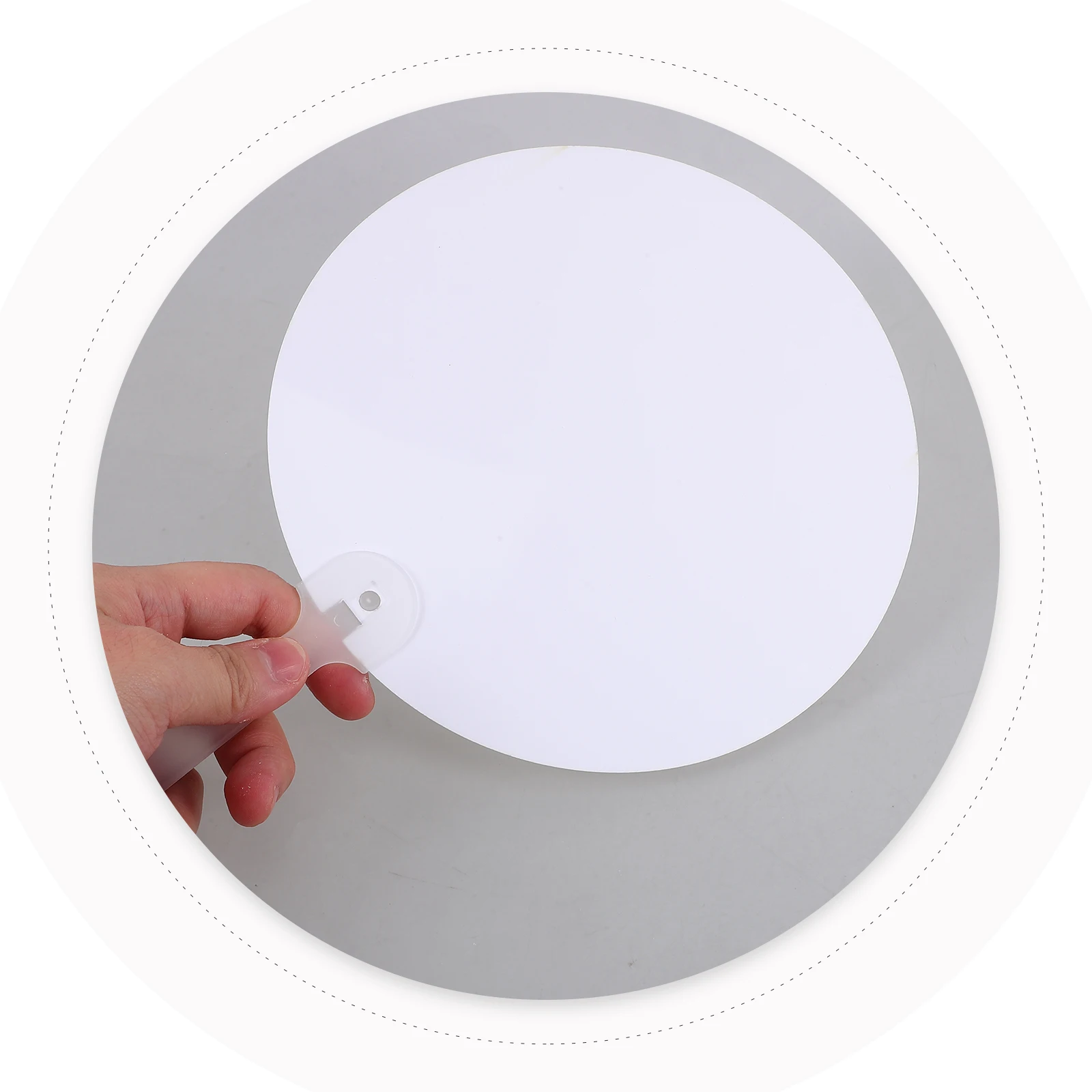 Abanicos de sublimación de transferencia de calor, abanicos de mano en blanco DIY, forma redonda portátil, decoración para fiesta de boda, diseño personalizado suave reutilizable