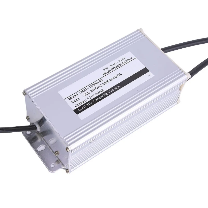 MXP-12000-40 12KV 40mA Neon Light Sign Electronic Transformer Power Supply
