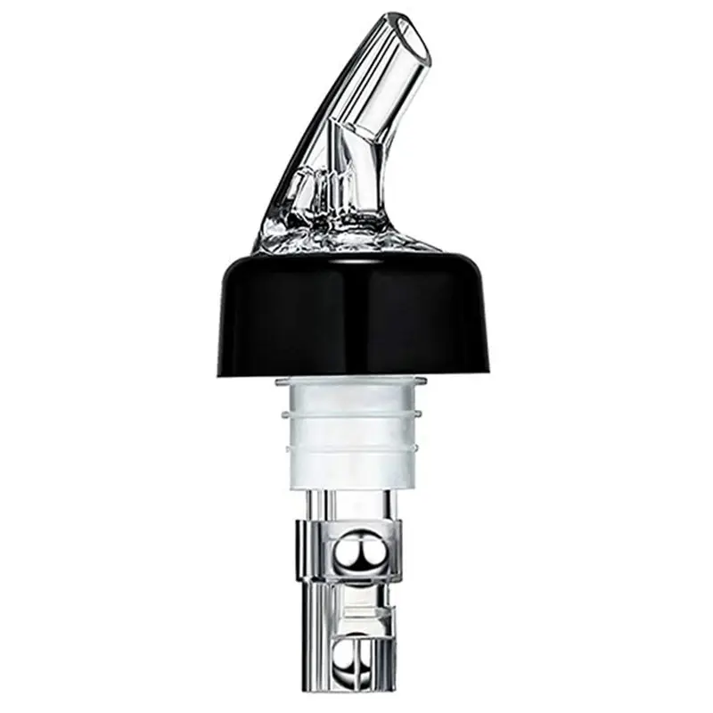 A21Q -10Pcs Automatic Measured Bottle Pourer Decanter Spout Bottle Pourer With Tail And Collar, Liquor Bottle Pourers 1 Oz/ 30 M