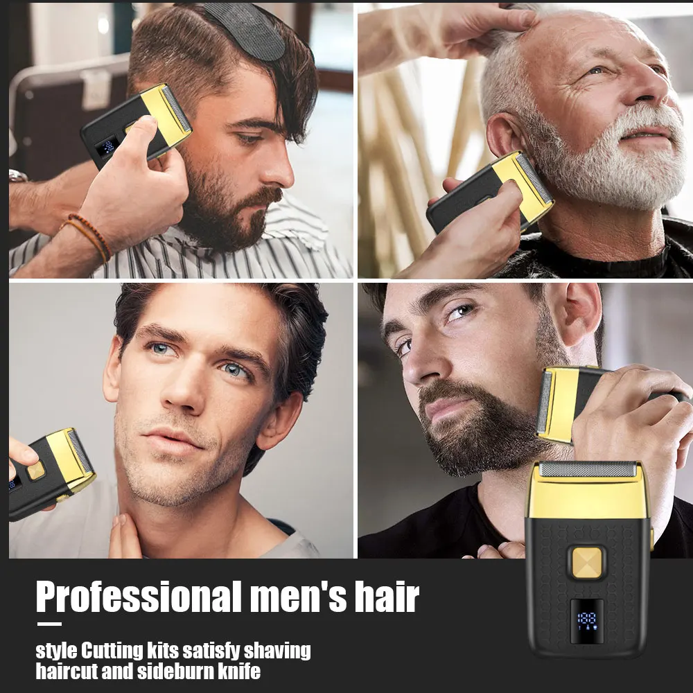 하이에나 프로 헤어 클리퍼 키트 이발기 헤어 클리퍼 수리 수염 면도 바디 헤어 트리머 남성용 바버 면도기