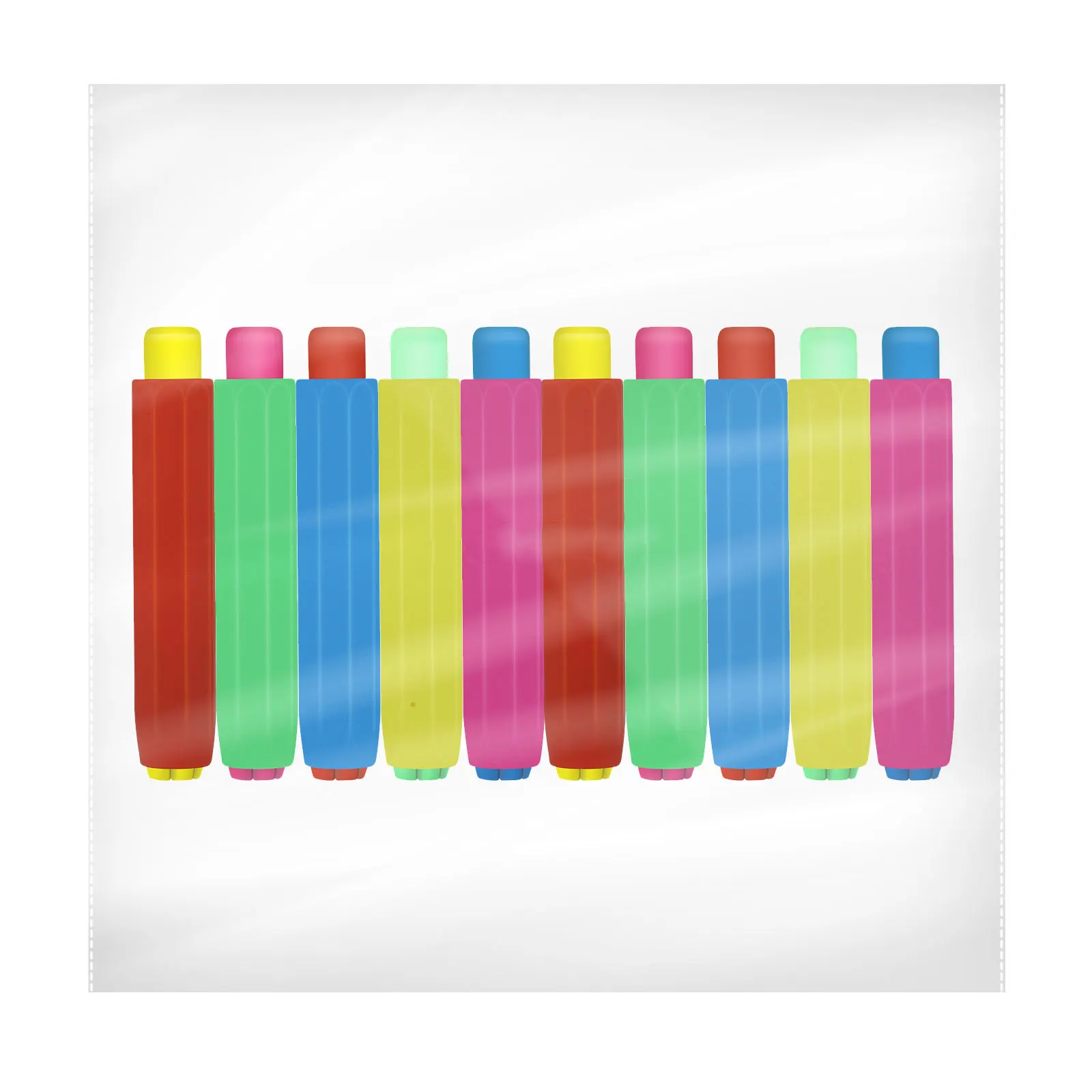 liovitor Lot de 10 porte-craies réglables en plastique pour école Couleur aléatoire