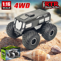 New JJRC RC Sherpa Truck Car Waterproof Monster Amphibious 4WD All Terrain Off-Road Pickup 1:16 Scale 2.4G Vehicle Kid Toy Gifts