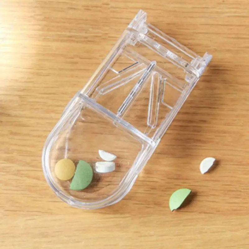 Pill Cutter Medicine Split Portable Small Medicine Box Sub-packaging Household Storage Health Boxes