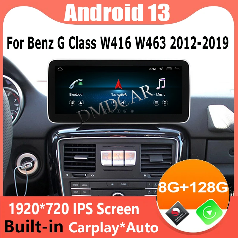 Factory Price Qualcomm 665 Android13 8 Core 128G Multimedia Video Player GPS Navigation For Mercedes Benz G-Class W461 W463 G350