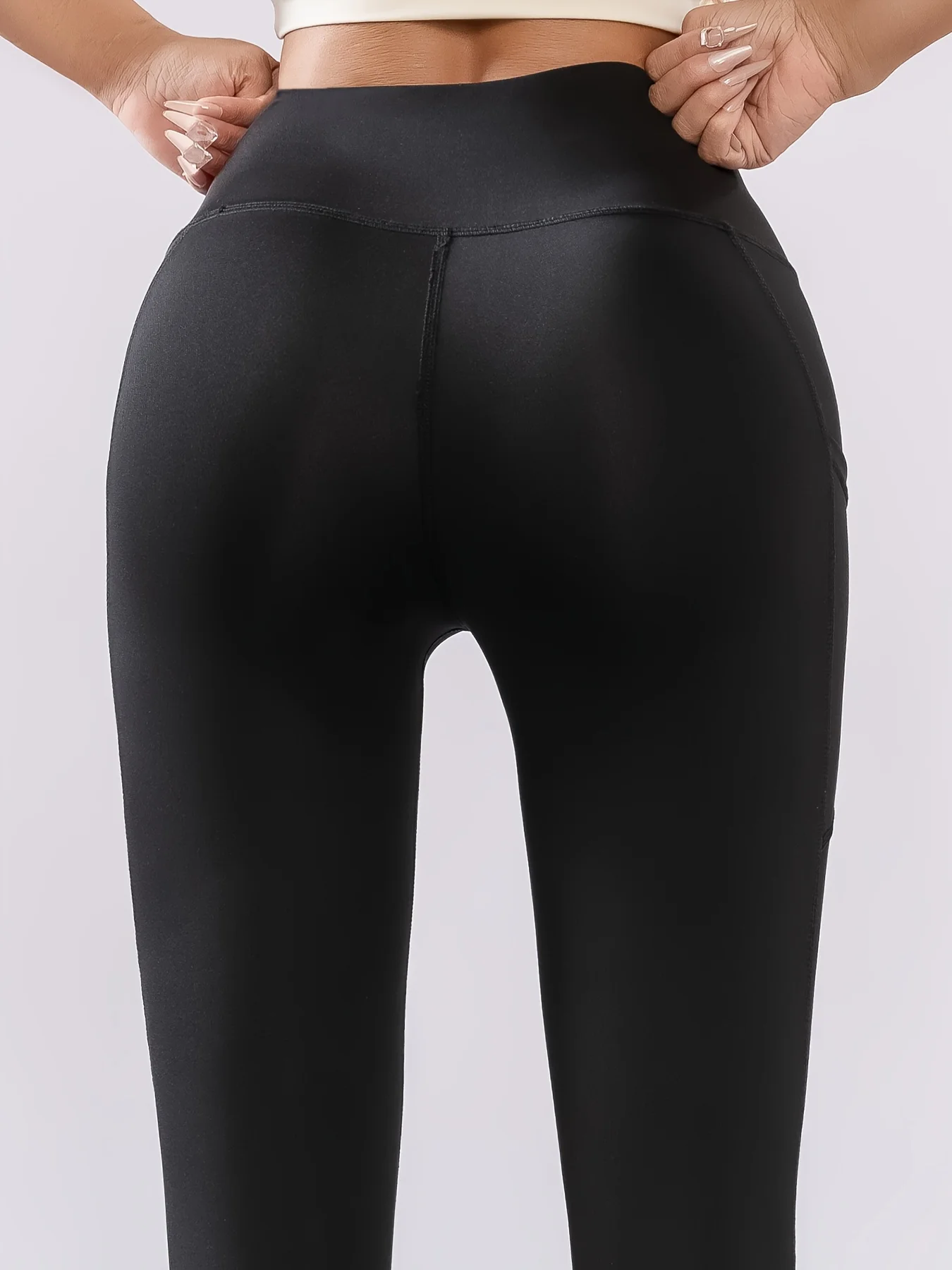 2026 New Women High Waist Butt Lifting Yoga Pants With Pockets Slim Tight Workout Running Cycling Sports Leggings - view 6
