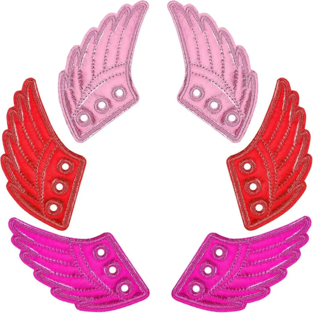Handmade Fabric Shoe Decoration Wings Shape Multi-color Detachable Shoe Accessories Casual Detachable Wing Shoe Ornaments