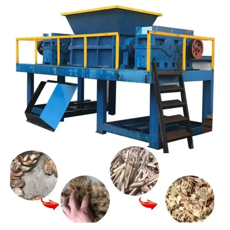 Production Waste Plant Recycling Reclaimed Tire Powder Tyre Car Plastic Shredder Machine