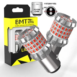 BMTxms Red 1157 Bay15d P21/5W LED Canbus Brake Stop Light P21/4W Car Bulb For Ford Focus mk1 mk2 C-Max mondeo Fusion SKODA Fabia